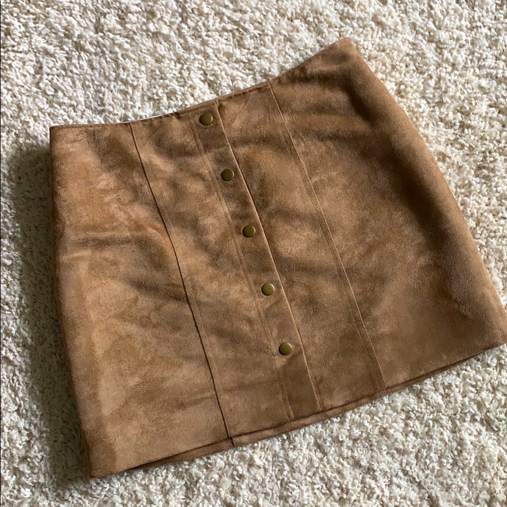 Gap Brown Suede Skirt